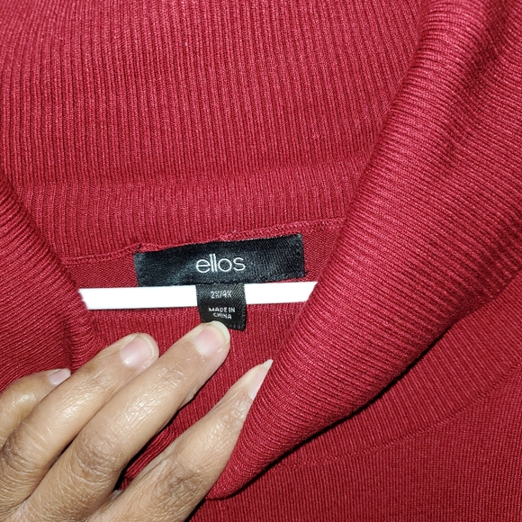 Ellos Turtleneck Poncho Sweater Fits Sizes 2x-4x - Picture 6 of 11